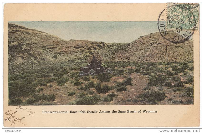 CPA TRANSCONTINENTAL RACE - OLD STEADY AMONG THE SAGE BRUSH OF WYOMING - Altri & Non Classificati