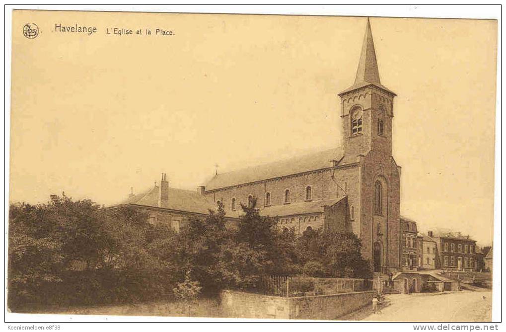 HAVELANGE - L'EGLISE ET LA PLACE - Havelange