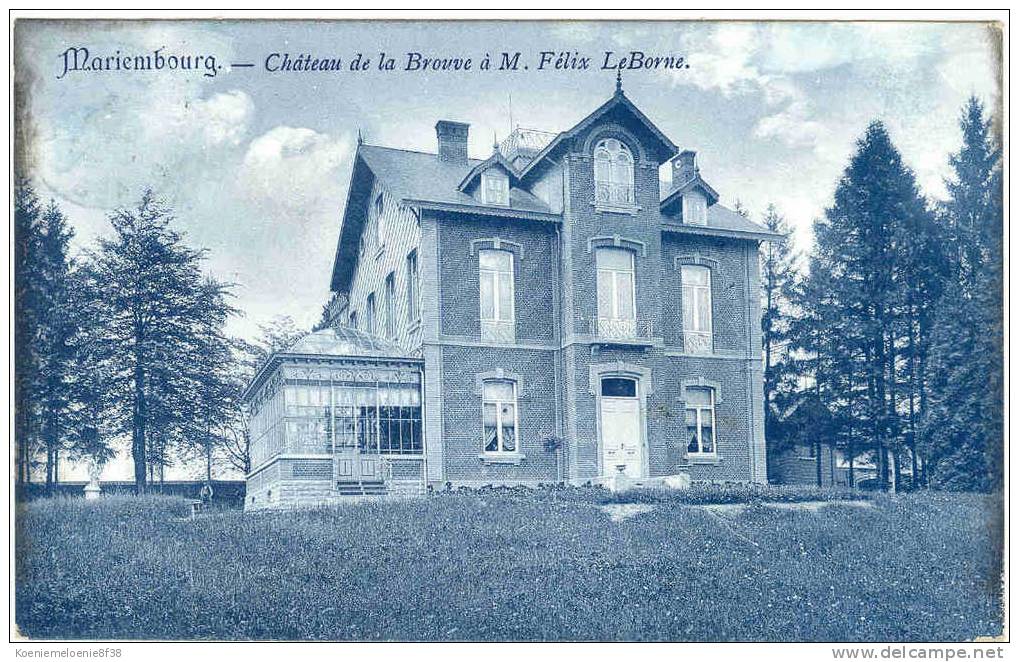 MARIEMBOURG - CHATEAU DE LA BROUVE A M. FELIX LABORNE - Couvin