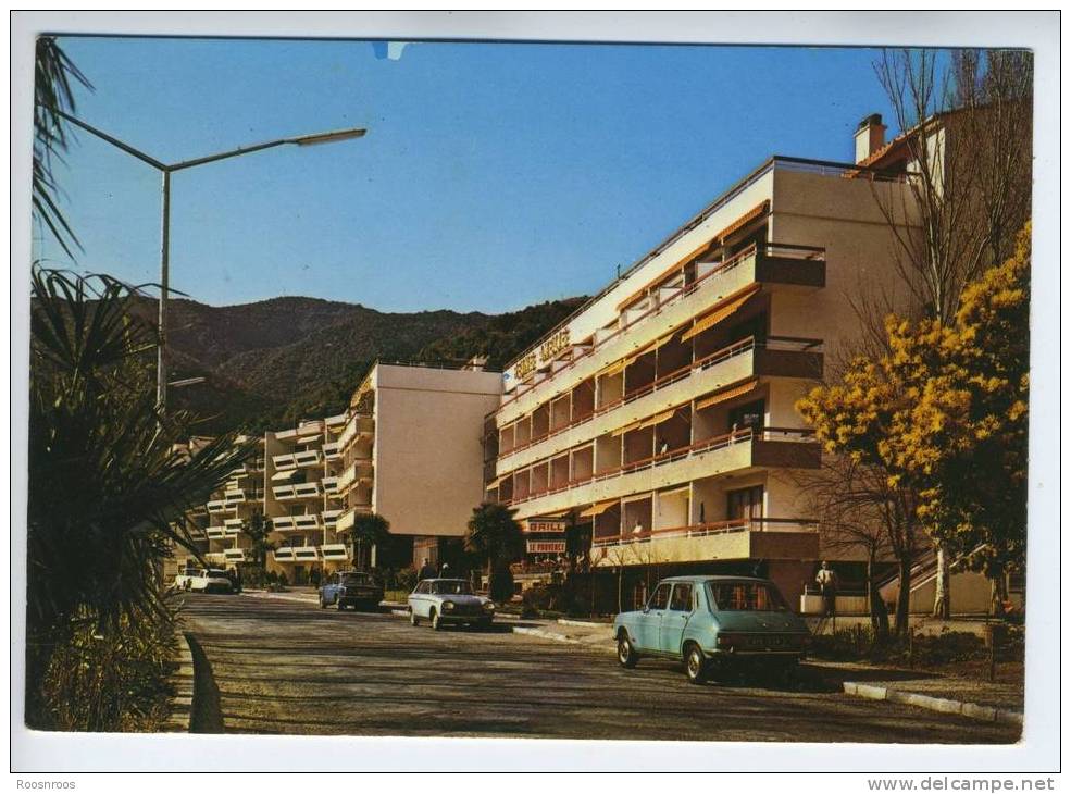 CP AMELIE LES BAINS 66 PYRENEES ORIENTALES HOTEL DE LA REINE - SIMCA 1100 - Amélie-les-Bains-Palalda