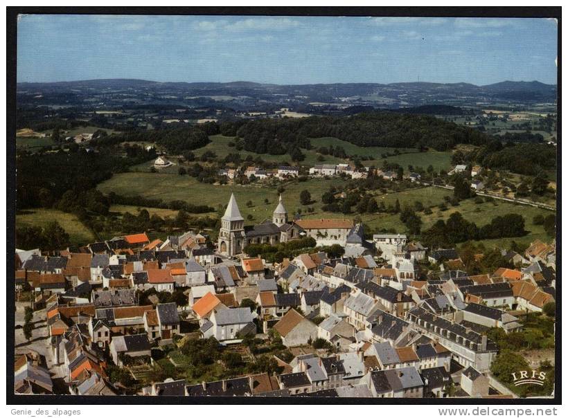 23 BENEVENT L'ABBAYE, Vue Générale Aérienne, Au Loin Mont St Vaury, CPSM 10x15, Ed Théojac-3- Dos Vierge, Bon état - Benevent L'Abbaye