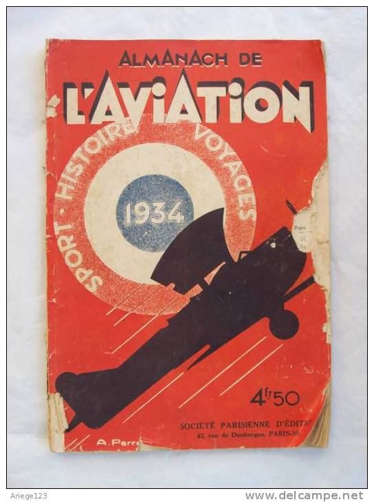 Almanach De L Aviation Sport Histoire Voyages Societe Parisienne D Edition - AeroAirplanes