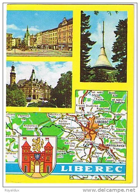 Liberec Pozdrav Z Liberce Marusin Mapa - Czech Republic