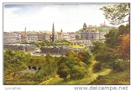 EDINBURGH FROM THE CASTLE.  /  A.435. - Midlothian/ Edinburgh
