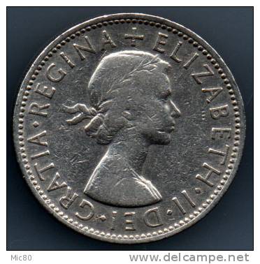 Grande-Bretagne 2 Shillings 1957 Ttb+ - J. 1 Florin / 2 Schillings