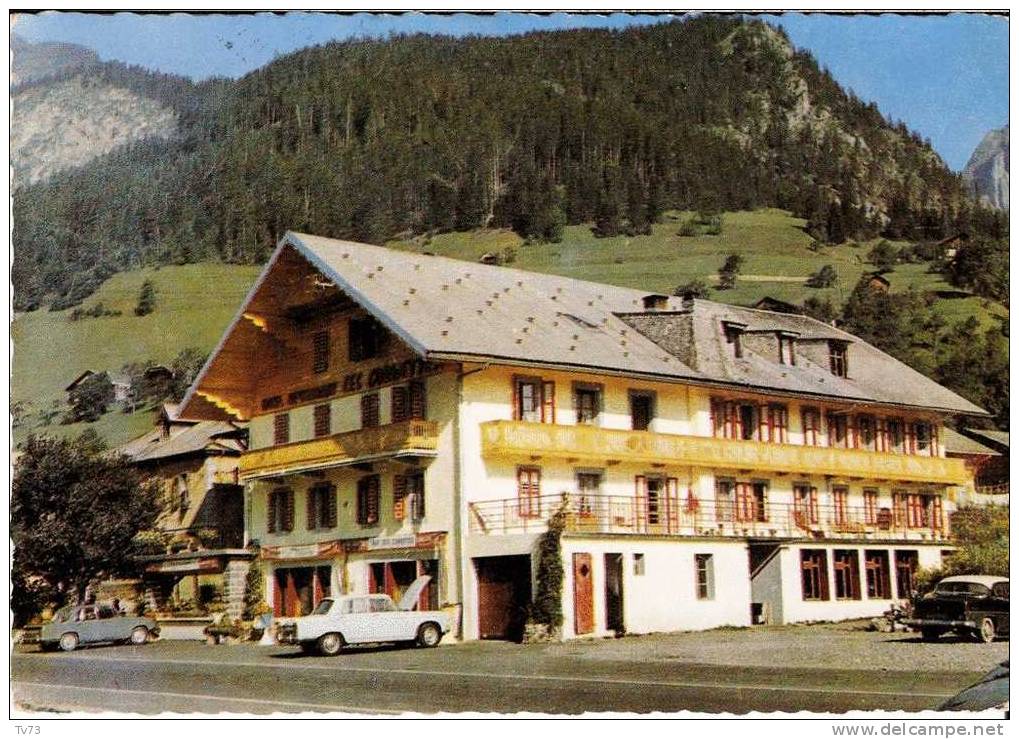 CpE3761 - LA CHAPELLE D'ABONDANCE - Hotel Restaurant Des Cornettes - Propriétaire G Trincaz  - (74 - Haute Savoie) - La Chapelle-d'Abondance