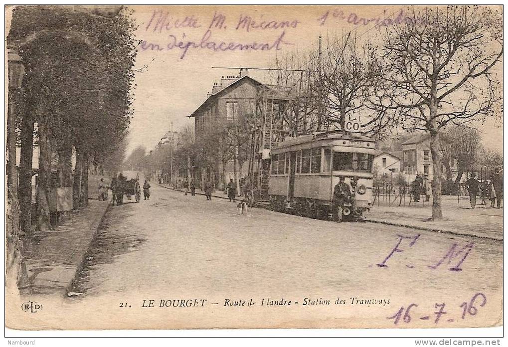 Route De Flandre Station Des Tramways - Le Bourget