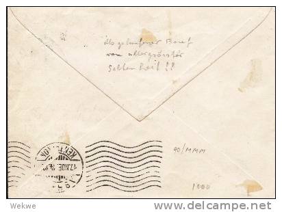 Gr-Ng050b/ GRIECHENLAND -  Local Issue On Cover To Austria. Single Line Provisonal Cancellation 1914 - Brieven En Documenten