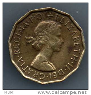 Grande-Bretagne 3 Pence 1962 Ttb - F. 3 Pence