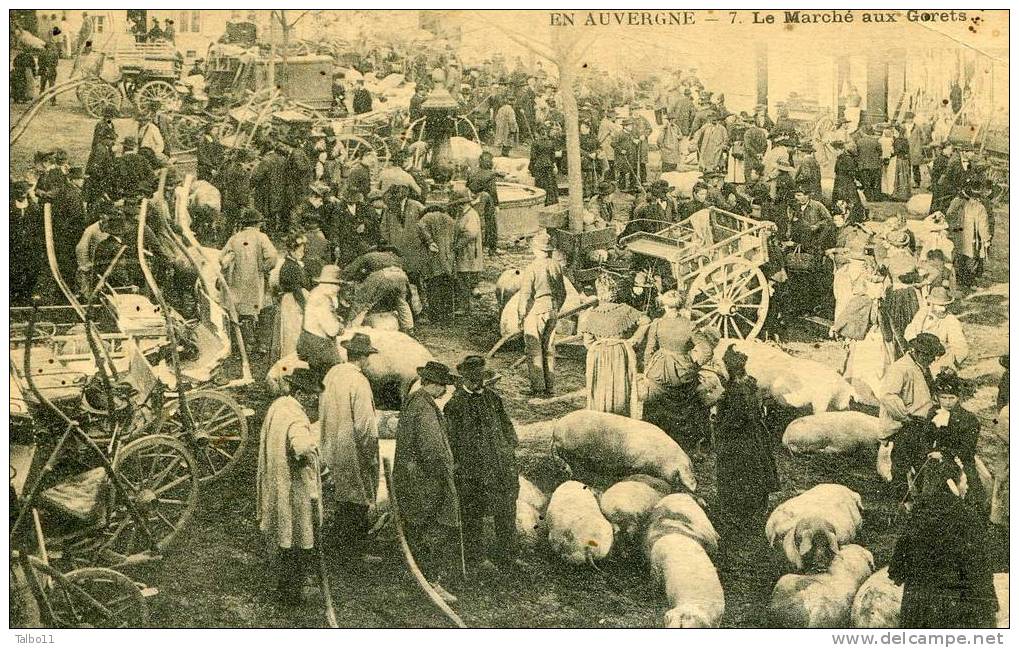 En Auvergne -7 - Le Marché Aux Gorets - Kermissen