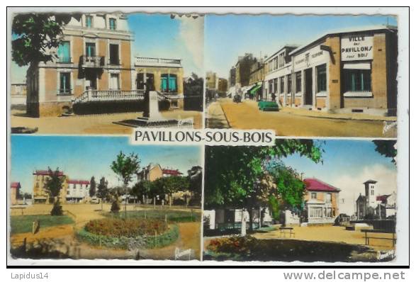 H 360 / CPSM  - PAVILLONS SOUS BOIS  (93) MULTIVUES - Les Pavillons Sous Bois
