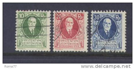 PA328 - LIECHTENSTEIN , Serie N. 72/74 - Unused Stamps