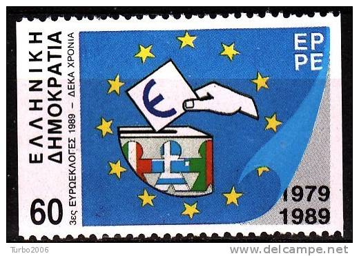 GREECE 1989 Anniversaries 60 Dr. Vertical Imperforated  MNH Vl. 1782 A - Ungebraucht