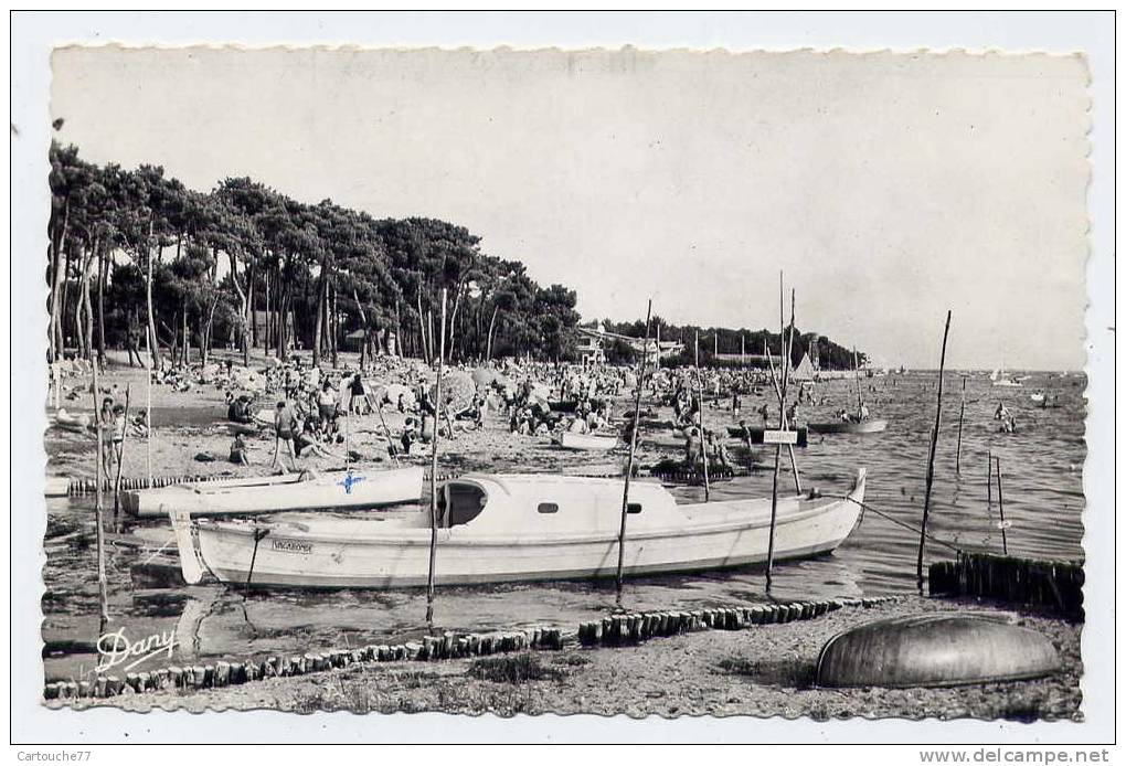 K12 - ANDERNOS-les-BAINS - La Plage Du BETEY (Très Jolie Carte Semi-moderne De 1964) - Andernos-les-Bains