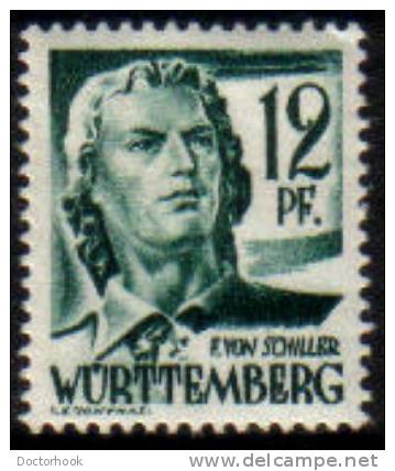 WURTTEMBERG   Scott #  8N 4*  VF MINT LH - Württemberg