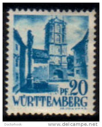 WURTTEMBERG   Scott #  8N 7*  VF MINT Hinged - Wurtemberg