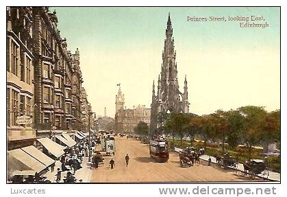 PRINCES STREET LOOKING EAST. EDINBURGH. - Midlothian/ Edinburgh