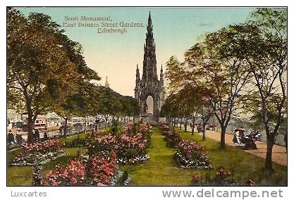 SCOTT MONUMENT. EAST PRINCES STREET GARDENS. EDINBURGH. - Midlothian/ Edinburgh