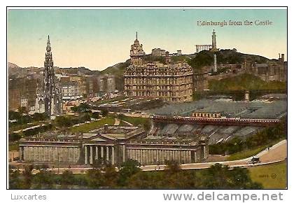 EDINBURGH FROM THE CASTLE. - Midlothian/ Edinburgh