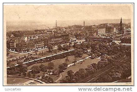 EDINBURGH FROM THE CASTLE. - Midlothian/ Edinburgh