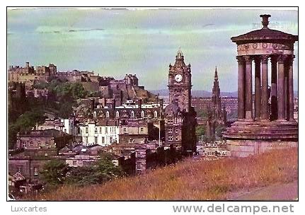 EDINBURGH CASTLE FROM NELSON MONUMENT, CALTON HILL. - Midlothian/ Edinburgh