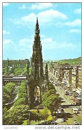 SCOTT MONUMENT. PRINCES STREET . EDINBURGH. - Midlothian/ Edinburgh