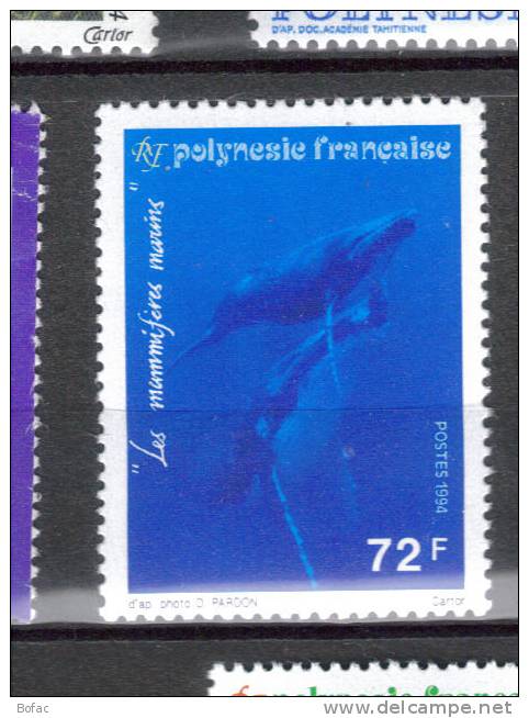 452  **  POLYNESIE   Y  &  T  "baleines"  37/13 - Neufs