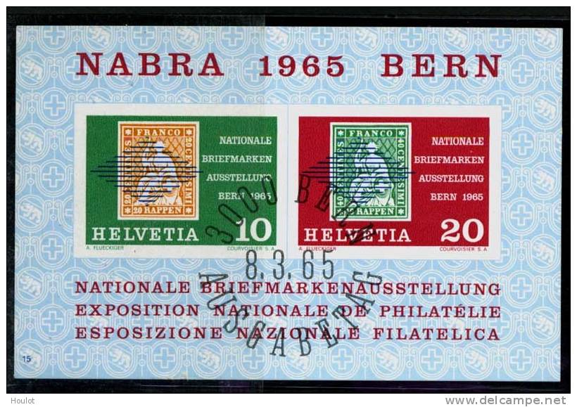 Schweiz Helvetia Mi.N° 812/13 Als Block 20 Gestempelt. 1965, 8. März. Blockausgabe: Nationale Briefmarkenausstellung - Blocks & Sheetlets & Panes