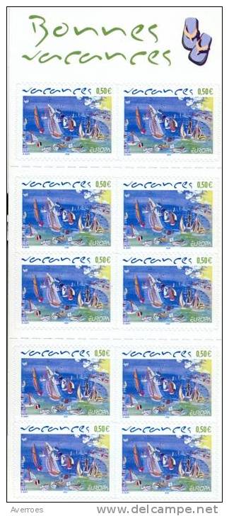 EUROPA - Les Vacances - Peinture De Raoul Dufy  -   Carnet  De 10 Timbres Yvert N° BC3672année 2004 - Commemorrativi