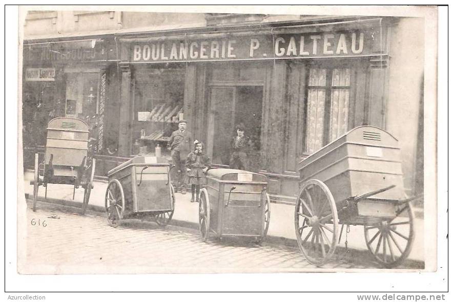 CPA PHOTO . BOULANGERIE GALTEAU - Ermont-Eaubonne