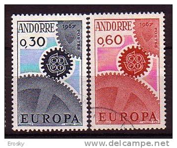 K2186 - ANDORRE FR. Yv N°179/80 EUROPA CEPT - Usati