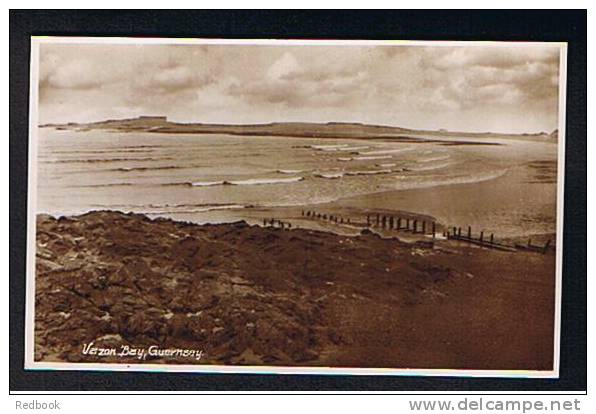 Real Photo Postcard Vazon Bay Guernsey Channel Islands - Ref 273 - Guernsey