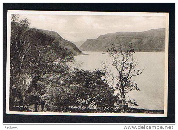 Early Postcard Entrance To Portree Bay Isle Of Skye Inverness-shire Scotland - Ref 273 - Inverness-shire