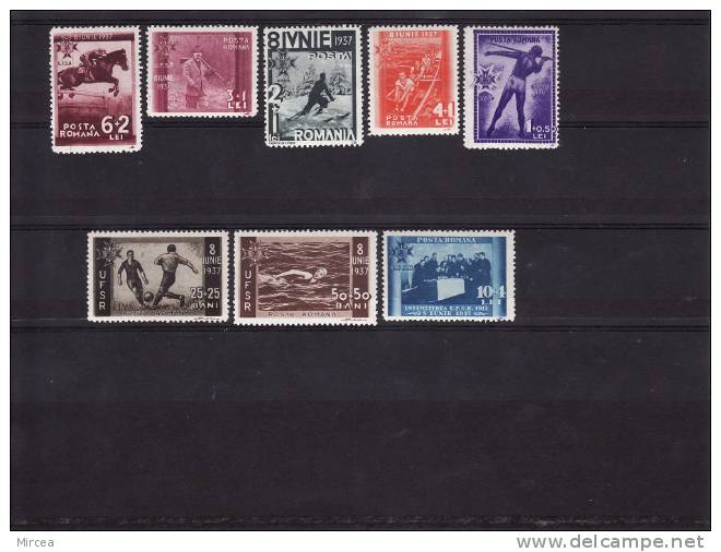 C665 - Roumanie 1937 - Yv.no.515/2 Neufs** - Unused Stamps