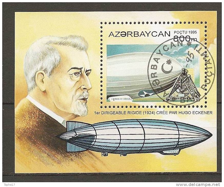 W - Azerbaidjan - 1995 - Y&T Bloc 16 Oblitéré - Azerbaïjan