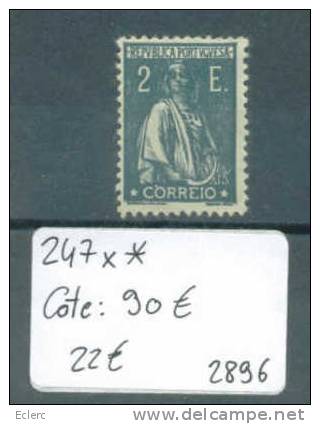 PORTUGAL    No Michel 247x  * ( Avec Charnière )       Cote: 90 € - Unused Stamps