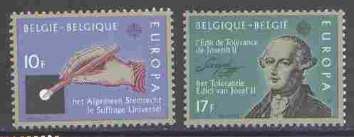 CEPT / Europa 1982 Belgique N° 2048 Et 2049 ** Faits Historiques - Histoire - 1982