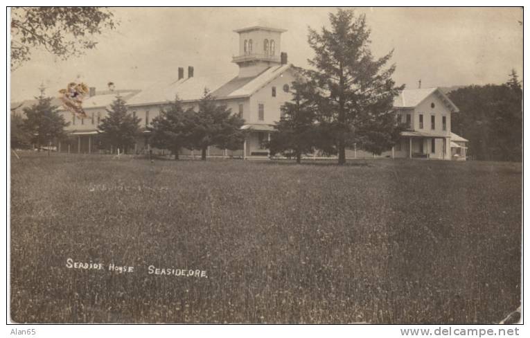 Seaside House, Seaside Oregon On Real Photo Postcard - Other & Unclassified