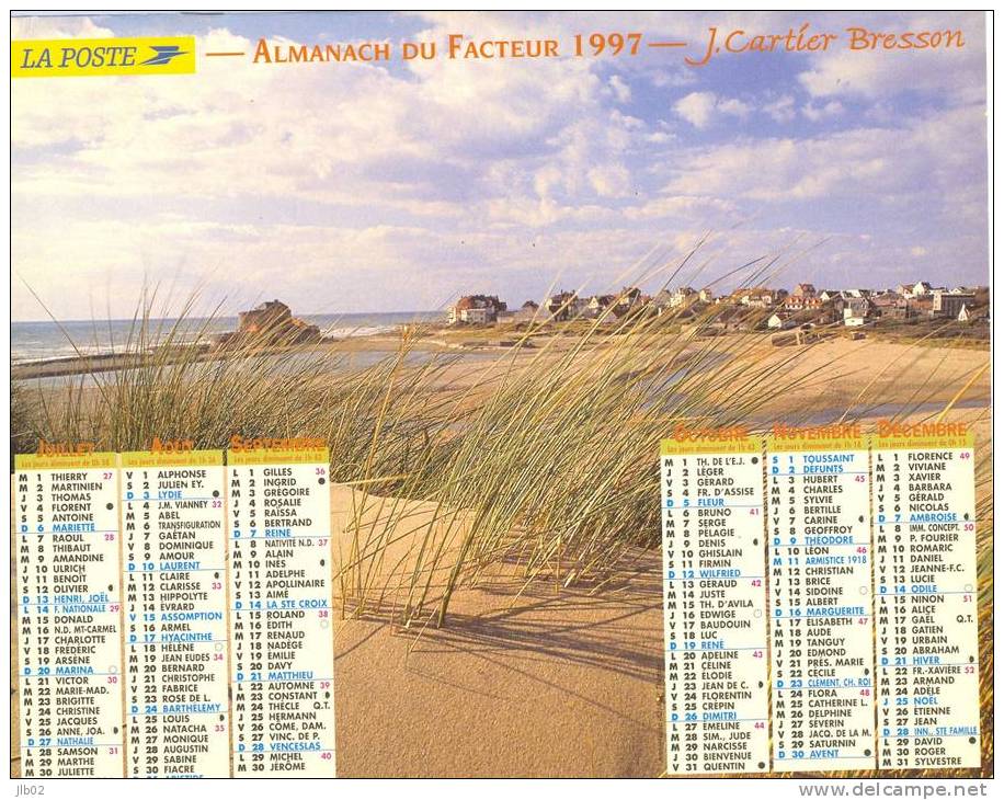 Calendrier - Almanach 1997 - Ambleteuse (62) - Amiens ( 80 )- Département De L´Aisne - Tamaño Grande : 1991-00