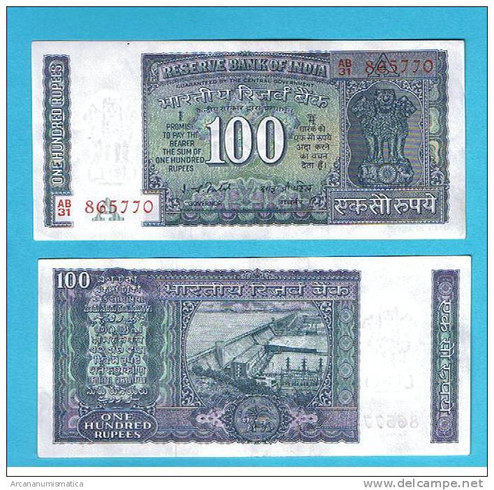 INDIA  100  RUPIAS  ND    KM#64     SC/UNC/PLANCHA       DL-6568 - India