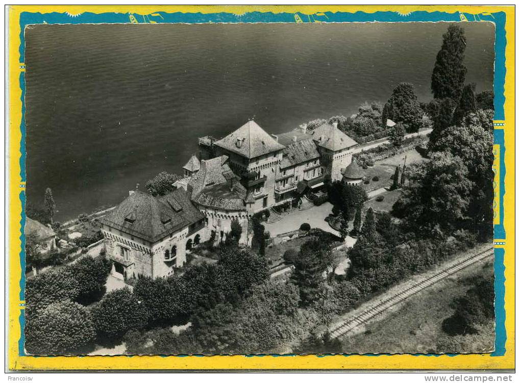 LUGRIN-TOURRONDE : Le Château De Tourronde Et Le Lac Leman - Vue Aerienne Edit Cim N° 3A - Lugrin