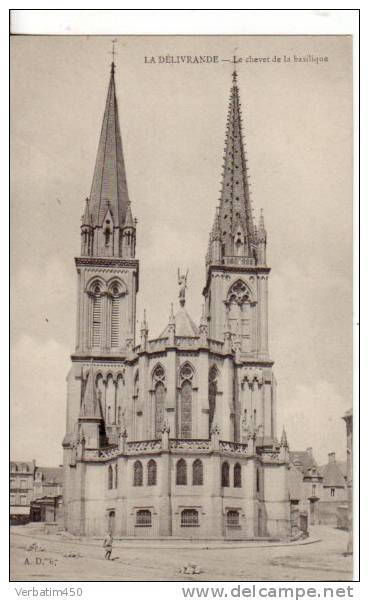 14..SAINT LOUP HORS BAYEUX..LE CHEVET DE LA BASILIQUE....ECRITE SANS DATE - La Delivrande