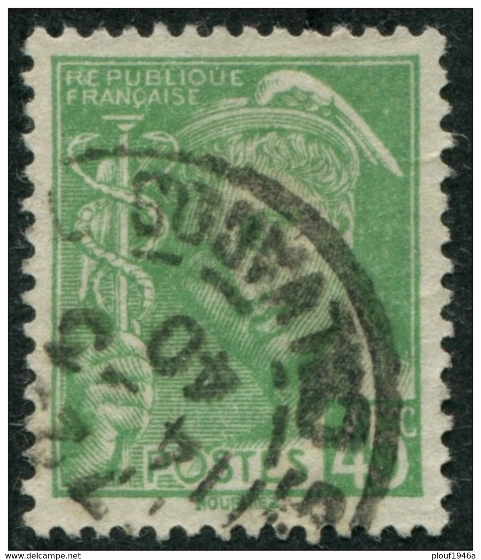 Pays : 189,03 (France : 3e République)  Yvert Et Tellier N° :  414 (o) - 1938-42 Mercure