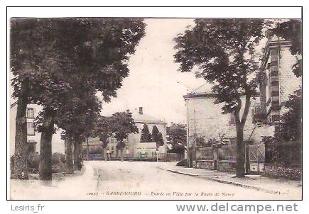CPA - SARREBOURG - ENTREE EN VILLE PAR LA ROUTE DE NANCY - 10037 - Sarrebourg