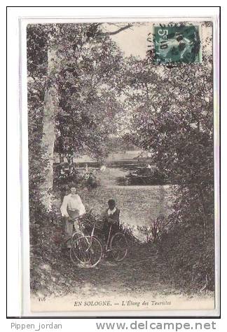 SOLOGNE * L'Etang Des Touristes * Belle Carte Animée 1910 - Centre-Val De Loire