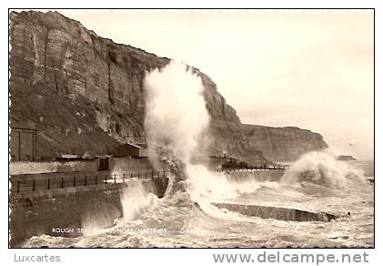 ROUGH SEA. ROCK-NORE. HASTINGS.  D/4446. - Hastings