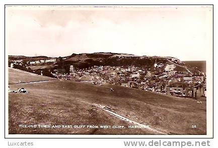 THE OLD TOWN AND EAST CLIFF FROM WEST CLIFF.  HASTINGS . 58 - Hastings