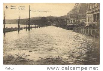 NAMUR : Le Casino - Inondations 1925-1926 - Inondations