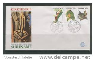 REP. SURINAME 1981 ZBL FDC E53A KIKKERS FROGS Grenouille - Grenouilles