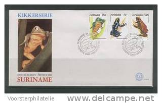 REP. SURINAME 1981 ZBL FDC E53B KIKKERS FROGS Grenouille - Grenouilles